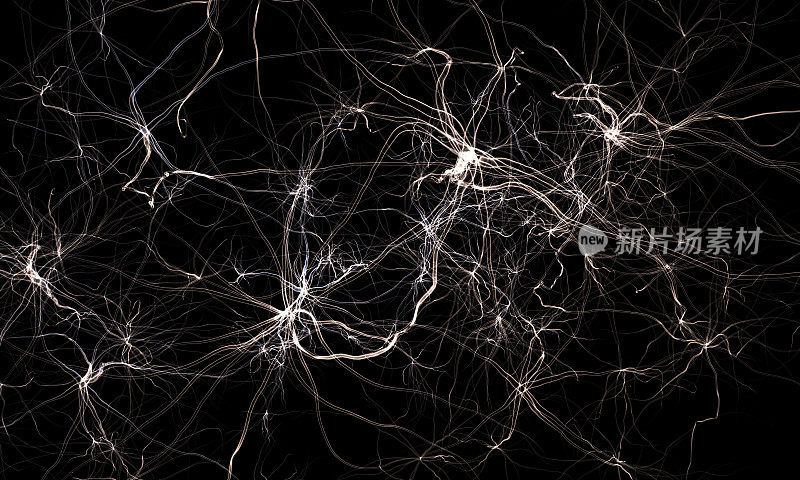 抽象的神经系统。科学3 d演示